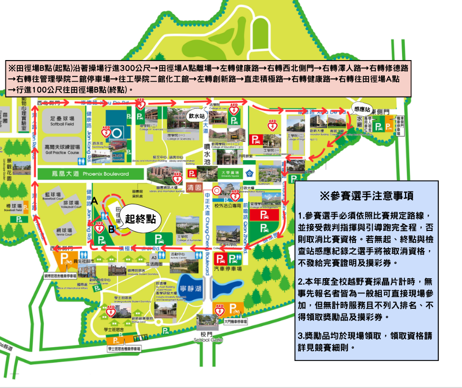 越野賽跑路線圖
